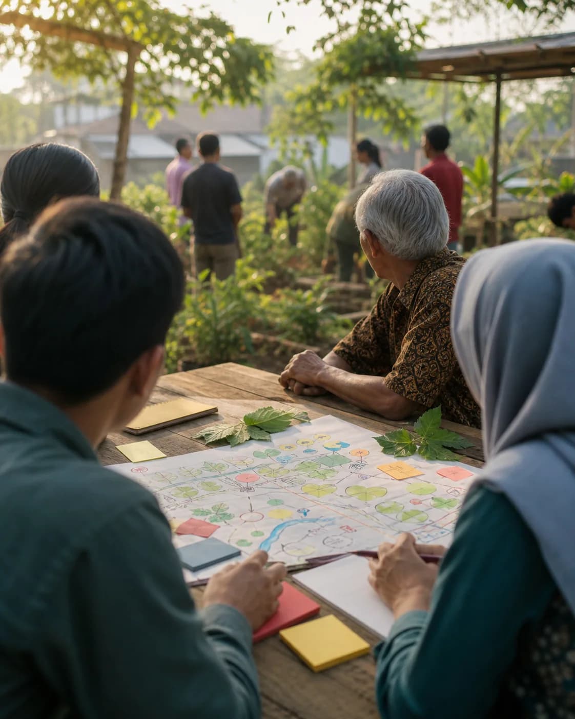 A community workshop discussing changes that matter
