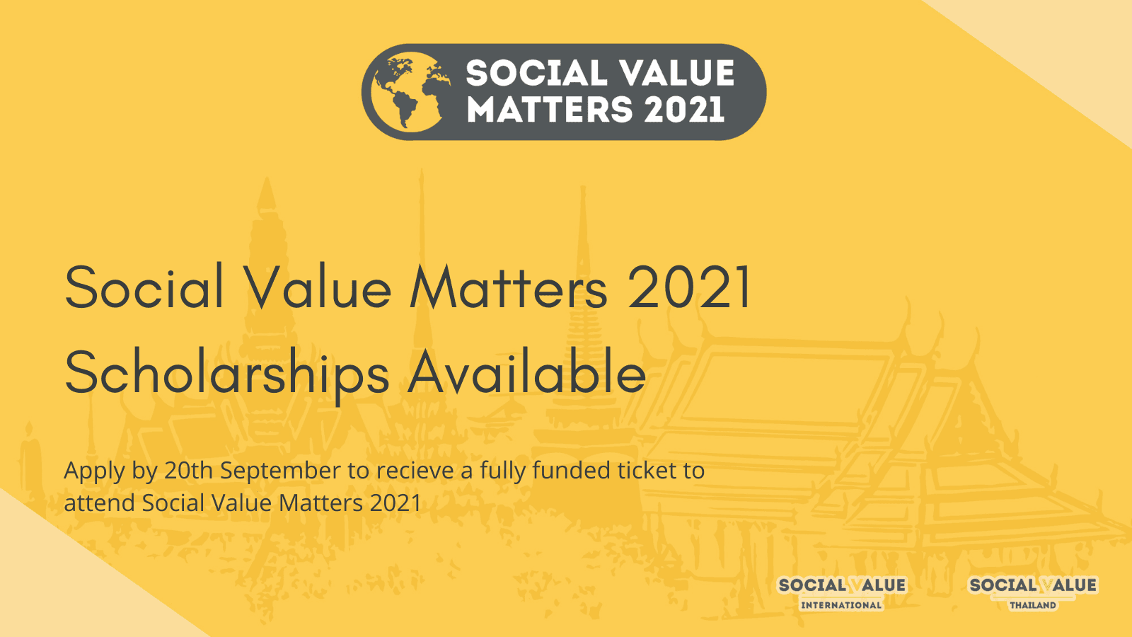 Beasiswa Konferensi Social Value Matters 2021